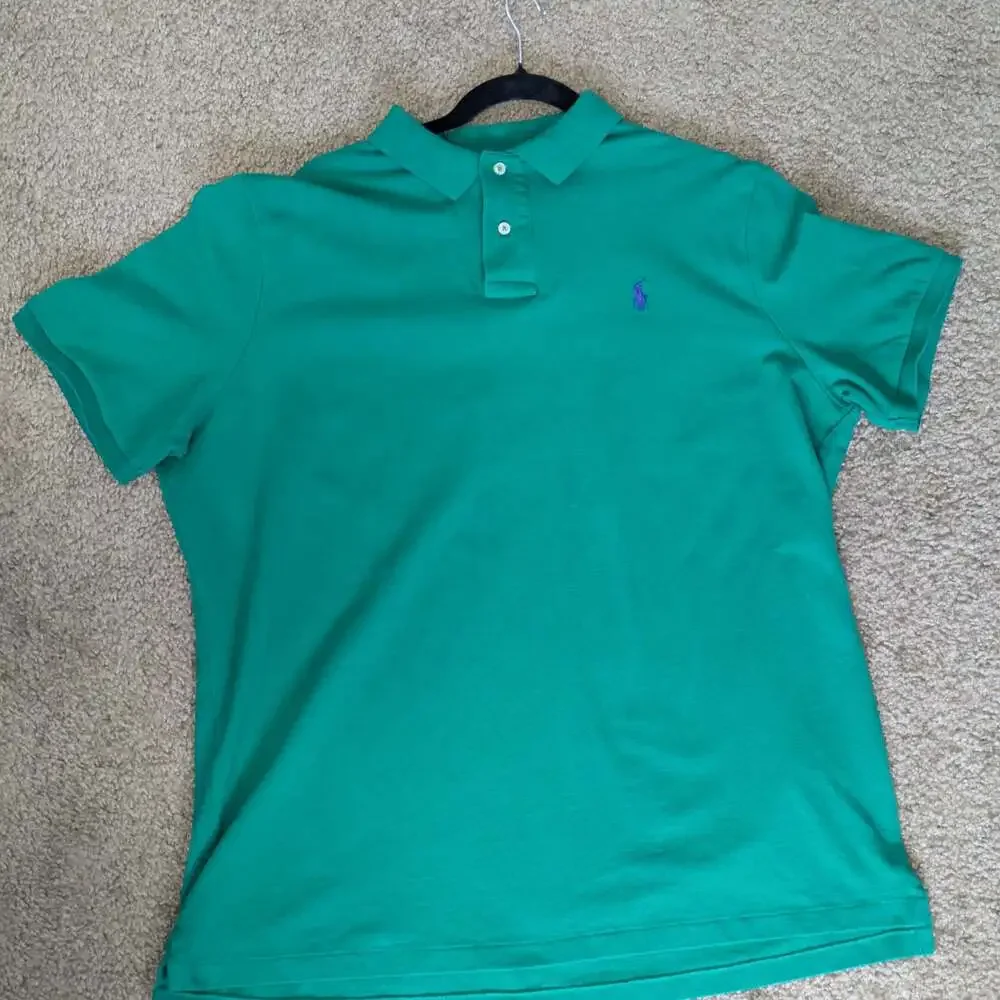 Polo Ralph Lauren Classic Fit Green Short Sleeve Polo Shirt Men's XL